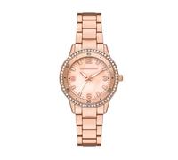 Skechers Women's Deelane Three Hand Date Rose Gold Alloy Watch, Pink