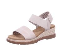 Skechers for woman. 114687 Bobs Desert Chill beige sandals (40), Leather, Flat, 1 to 3 cm, Velcro, Casual