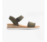Skechers Womens DESERT KISS-ADOBE PRINCESS Ladies Strap Sandals Olive - Green Textile - Size UK 2
