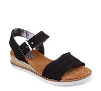 Skechers Women's Desert Kiss-Adobe Princess Sandal, Black/Black, 8.5