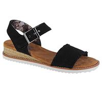 Skechers Women's Desert KISS Adobe Princess Sandal, Black Canvas, 3 UK