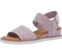 Skechers Women's Desert KISS Flat Sandal, Lavender, 6 UK