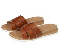 Skechers Women's Desert KISS Low Peak Look Slide Sandal, Chestnut, 5.5 UK