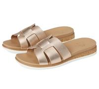Skechers Women's Desert KISS Low Peak Look Slide Sandal, Gold, 5 UK