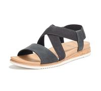Skechers Women's Desert Kiss Low Sandal, Black, 7.5