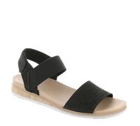 Skechers Women's Desert KISS Low TOP Look Flat Sandal, Black, 6 UK