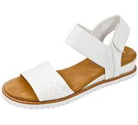 Skechers Women's Sandal Desert Kiss 31440 Low Wedge Off-White UK 5.5