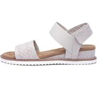 Skechers Women's Desert Kiss Sandals, Off White Microfiber Suede/Gore Trim, 4 UK