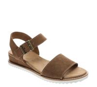 Skechers Desert Kiss Microfiber Strap Sandal - Chestnut Microfiber, Brown, Size 3, Women Brown