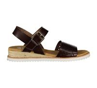 Skechers Desert Kiss Perforated Strap Sandal - Chocolate Duraleather, Brown, Size 7, Women Brown