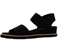 Skechers Women's Desert Kiss-Stretch Quarter Strap Sandal Flat, Black, 3 UK Wide