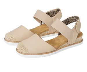 Skechers Women's Desert Kiss-Sun Shining Ballet Flat, Natural, 8.5