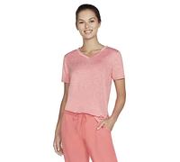 Skechers Women's Diamond Blissful Tunic T Shirt, Calypso Coral, XL UK