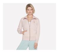 Skechers Womens Diamond Regular Fit Long Sleeve Sweatshirt in Light Pink - Size 14 UK