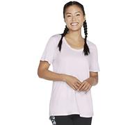 Skechers Women's Diamond Wash Hatha Scoop Neck Tunic Tee T-Shirt