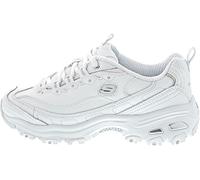 Skechers Women's D'lites - Fresh Start Low Top Sneakers, White Silver, 8 UK