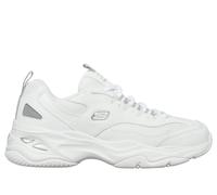 Skechers D'Lites 4.0 traiers in white leather 5