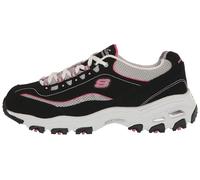 Skechers womens D'lites - Life Saver Memory Foam Lace-up Sneaker Black