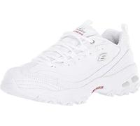 Skechers Dlites Fresh WTRG White Rose gold Womens trainers 11931 in a Plain Leather and Textile in Size 4.5