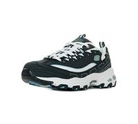 Skechers Women's D'lites-biggest Fan Trainers, Navy Trubuck/ White Mesh/ Carolina Blue Trim, 4 UK