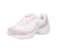Skechers Women's D'Lites Cold Days Sneaker, Natural Suede/Duraleather/Silver Trim, 5 UK