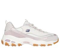 Skechers Women's D'Lites - Dazzling Shine Sneaker in Light Pink, Size 6 | Synthetic/Leather/Textile