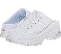 Skechers Women's D'Lites Fit Bright Sky Sport Sneaker Shoes, White/Silver, Size 9.5