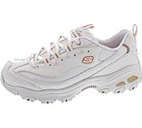 Skechers Women's D'Lites-Fresh Start Sneakers, White Rose Gold, 6.5 UK