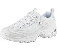 Skechers Women's D'Lites Fresh Start Trainers, White Leather/Mesh/Silver Trim _l, 6.5 UK