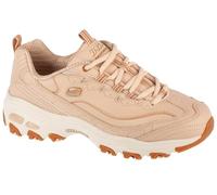 Skechers Women's D'Lites Good Neutral | Hands Free Slip-Ins, Duraleather & Suede Sneaker, Rhinestone Details & Charms Lace Up, Air-Cooled Memory Foam Insole