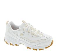 Skechers Womens D'Lites Good NeutralSneaker, Off-White, 5.5