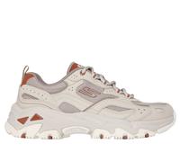 Skechers Women's D'Lites Hiker - Echo Lake Sneaker in Taupe, Size 3 | Leather/Synthetic/Textile