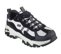 Skechers Women's D'Lites Hiker Sneaker, Black, 4 UK