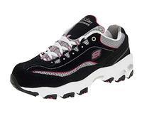 Skechers Women's D'Lites-Life Saver Low-Top Sneakers, Black (bkwp), 2 UK
