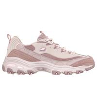 Skechers Women's D'Lites - Modern Classic Sneaker in Mauve, Size 5 | Synthetic/Leather/Textile