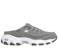 Skechers Women's D'Lites - Resilient Sneaker in Gray/White, Size 5.5 | Leather/Textile/Synthetic