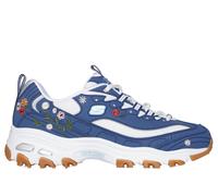 Skechers Women's D'Lites-Spring Bloom Sneaker, Navy, 4 UK