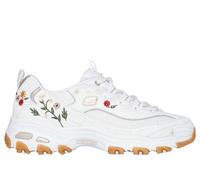 Skechers Women's D'Lites - Spring Bloom Sneaker in White, Size 2 | Synthetic/Textile
