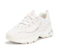 Skechers Women's D'Lites Sunlit Garden Sneaker, Off White/Pink, 2 UK