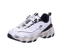 Skechers Women's D'Lites Vintage Vision Sneaker, Black Leather/Multi Trim, 5 UK