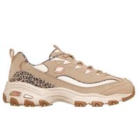 Skechers Women's D'Lites - Wild Charm Sneaker in Taupe, Size 5.5 | Synthetic/Leather/Textile