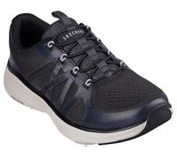 Skechers Women's D'Lux Comfort 2.0 Victory Sneaker, Black Mesh/Lavender Trim, 8 UK