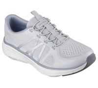 Skechers Women's D'Lux Comfort 2.0 Victory Sneaker, Gray Mesh/Mint Trim, 7 UK