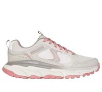 Skechers Women's D'Lux Journey Franconia Sneaker, Natural Leather/Textile/Pink Synthetic, 4.5 UK