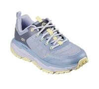 Skechers Women's D'LUX Journey Marigold, Blue Synthetic/Textile/Yellow Trim, 2.5 UK