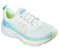 Skechers Women's D'Lux Vapor Cool Breeze Sneaker, White Mesh/Multi Trim, 7 UK