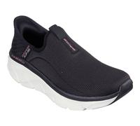 Skechers Women's Shoes D'Lux Walker 2.0 - Relaxed Fit Slip-Ins - Black/Pink UK 8