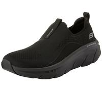 Skechers Women's D'LUX Walker 2.0 Bold State, Black Knit/Gunmetal Trim, 6.5 UK