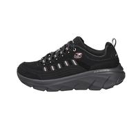 Skechers Women's D'LUX Walker 2.0 Golden Step Sneaker, Black, 4.5 UK