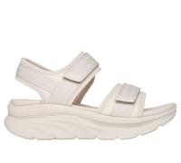 Skechers Women's D'Lux Walker - Adored Days Sandals in Natural, Size 4 | Textile/Synthetic, Vegan, Machine Washable